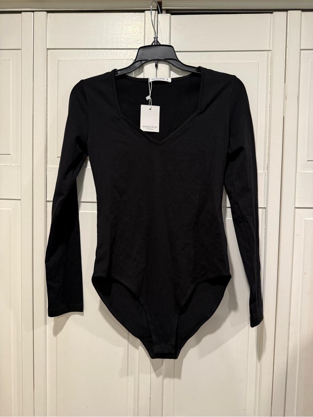 Mangopop long sleeve bodysuit size small NWT